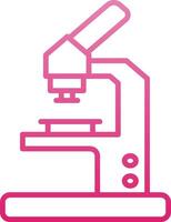 Microscope Line Gradient Icon vector