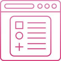 Components Line Gradient Icon vector