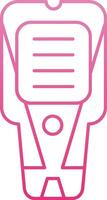 Stud Finder Line Gradient Icon vector