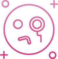 Monocle Line Gradient Icon vector