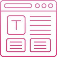 Refresh Line Gradient Icon vector