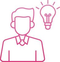 Idea Line Gradient Icon vector