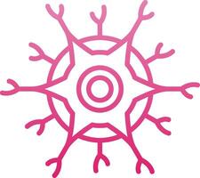 Neuron Line Gradient Icon vector