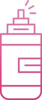 Self Defense Line Gradient Icon vector