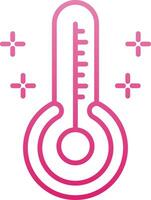 Thermometer Line Gradient Icon vector