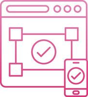 Accesibility Line Gradient Icon vector