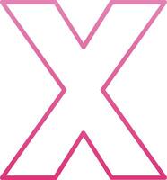 Small x Icon vector