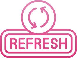 Refresh Line Gradient Icon vector