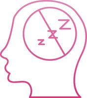 Insomnia Line Gradient Icon vector