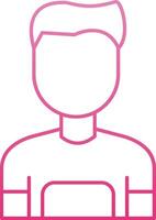User Line Gradient Icon vector