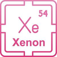 Xenon Line Gradient Icon vector
