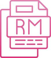 RM File Line Gradient Icon vector