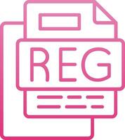 REG Fiile Line Gradient Icon vector