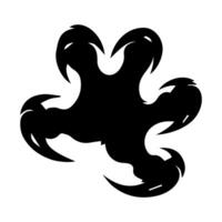 Claw marks and torn scratches. Cracks form animal claw scratches, wild beast paw marks with sharp fissures texture, damaged breaks and hollow scraps, black on white vector