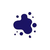 Liquid shapes, frames with uneven wavy edge set, collection. Water, fluid, paint, milk puddle, stain, rounded blot with splashes, drops, blobs, droplets. Design elements, backgrounds for tex vector