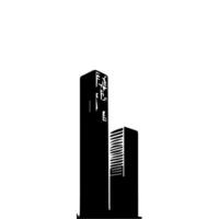 Office buildings. icon sky scraper vector