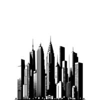 Office buildings. icon sky scraper vector