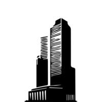Office buildings. icon sky scraper vector