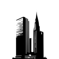 Office buildings. icon sky scraper vector