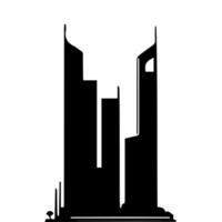 Office buildings. icon sky scraper vector