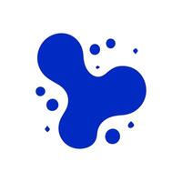 Liquid shapes, frames with uneven wavy edge set, collection. Water, fluid, paint, milk puddle, stain, rounded blot with splashes, drops, blobs, droplets. Design elements, backgrounds for tex vector