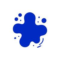 Liquid shapes, frames with uneven wavy edge set, collection. Water, fluid, paint, milk puddle, stain, rounded blot with splashes, drops, blobs, droplets. Design elements, backgrounds for tex vector