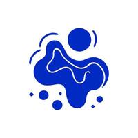 Liquid shapes, frames with uneven wavy edge set, collection. Water, fluid, paint, milk puddle, stain, rounded blot with splashes, drops, blobs, droplets. Design elements, backgrounds for tex vector