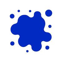 Liquid shapes, frames with uneven wavy edge set, collection. Water, fluid, paint, milk puddle, stain, rounded blot with splashes, drops, blobs, droplets. Design elements, backgrounds for tex vector