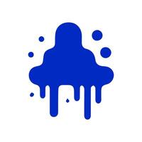 Liquid shapes, frames with uneven wavy edge set, collection. Water, fluid, paint, milk puddle, stain, rounded blot with splashes, drops, blobs, droplets. Design elements, backgrounds for tex vector