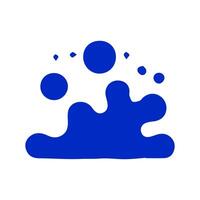 Liquid shapes, frames with uneven wavy edge set, collection. Water, fluid, paint, milk puddle, stain, rounded blot with splashes, drops, blobs, droplets. Design elements, backgrounds for tex vector