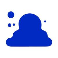 Liquid shapes, frames with uneven wavy edge set, collection. Water, fluid, paint, milk puddle, stain, rounded blot with splashes, drops, blobs, droplets. Design elements, backgrounds for tex vector