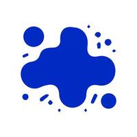 Liquid shapes, frames with uneven wavy edge set, collection. Water, fluid, paint, milk puddle, stain, rounded blot with splashes, drops, blobs, droplets. Design elements, backgrounds for tex vector