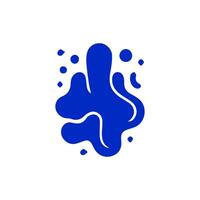 Liquid shapes, frames with uneven wavy edge set, collection. Water, fluid, paint, milk puddle, stain, rounded blot with splashes, drops, blobs, droplets. Design elements, backgrounds for tex vector