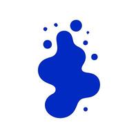 Liquid shapes, frames with uneven wavy edge set, collection. Water, fluid, paint, milk puddle, stain, rounded blot with splashes, drops, blobs, droplets. Design elements, backgrounds for text vector
