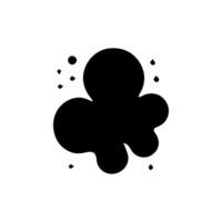 Liquid shapes, frames with uneven wavy edge set, collection. Water, fluid, paint, milk puddle, stain, rounded blot with splashes, drops, blobs, droplets. Design elements, backgrounds for text vector