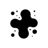 Liquid shapes, frames with uneven wavy edge set, collection. Water, fluid, paint, milk puddle, stain, rounded blot with splashes, drops, blobs, droplets. Design elements, backgrounds for text vector