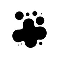 Liquid shapes, frames with uneven wavy edge set, collection. Water, fluid, paint, milk puddle, stain, rounded blot with splashes, drops, blobs, droplets. Design elements, backgrounds for text vector