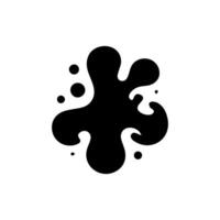 Liquid shapes, frames with uneven wavy edge set, collection. Water, fluid, paint, milk puddle, stain, rounded blot with splashes, drops, blobs, droplets. Design elements, backgrounds for text vector