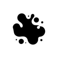 Liquid shapes, frames with uneven wavy edge set, collection. Water, fluid, paint, milk puddle, stain, rounded blot with splashes, drops, blobs, droplets. Design elements, backgrounds for text vector