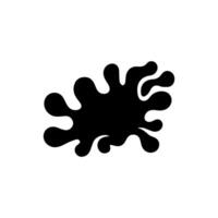 Liquid shapes, frames with uneven wavy edge set, collection. Water, fluid, paint, milk puddle, stain, rounded blot with splashes, drops, blobs, droplets. Design elements, backgrounds for text vector