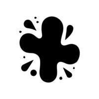 Liquid shapes, frames with uneven wavy edge set, collection. Water, fluid, paint, milk puddle, stain, rounded blot with splashes, drops, blobs, droplets. Design elements, backgrounds for text vector
