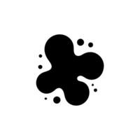 Liquid shapes, frames with uneven wavy edge set, collection. Water, fluid, paint, milk puddle, stain, rounded blot with splashes, drops, blobs, droplets. Design elements, backgrounds for text vector