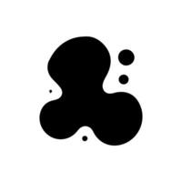 Liquid shapes, frames with uneven wavy edge set, collection. Water, fluid, paint, milk puddle, stain, rounded blot with splashes, drops, blobs, droplets. Design elements, backgrounds for text vector