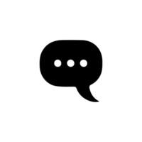 Talk bubble speech icon. Bubbles design elements, Dialogue balloon sticker silhouette vector