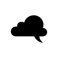 Talk bubble speech icon. Bubbles design elements, Dialogue balloon sticker silhouette vector