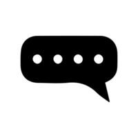 Talk bubble speech icon. Bubbles design elements, Dialogue balloon sticker silhouette vector