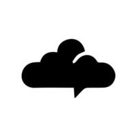 Talk bubble speech icon. Bubbles design elements, Dialogue balloon sticker silhouette vector