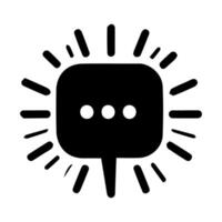 Talk bubble speech icon. Bubbles design elements, Dialogue balloon sticker silhouette vector