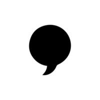 Talk bubble speech icon. Bubbles design elements, Dialogue balloon sticker silhouette vector