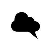 Talk bubble speech icon. Bubbles design elements, Dialogue balloon sticker silhouette vector